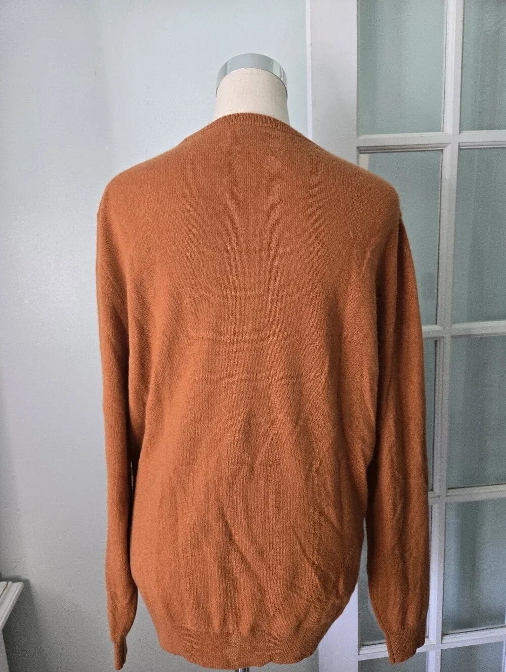 J. Crew Men's Crewneck Sweater in Burnt Orange
